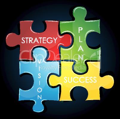 illustration of business strategy