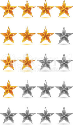 abstract stars on white background