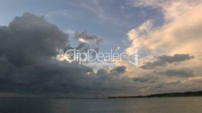 Stormy cloudscape over the sea
