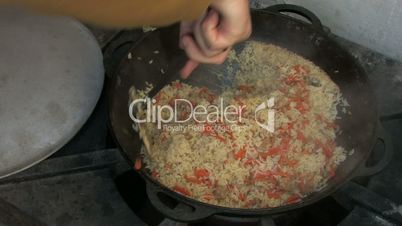 Cauldron with Bubbling pilaf