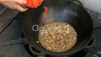 Video recipe of pilaf