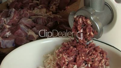 Meat grinder in Cooking
