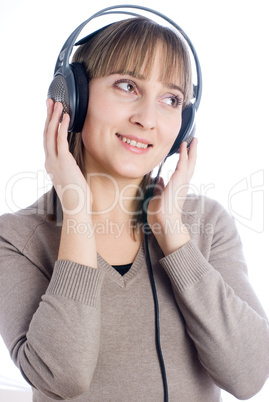 Woman listening music