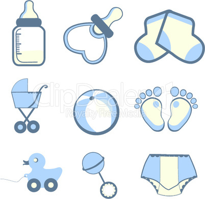 Cliparts mit Babymotiven