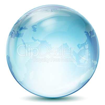 transparent globe