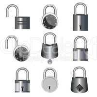 lock and unlock icons