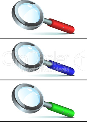 Magnifying glass in the complete set.