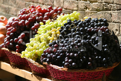 Fresh Grapes for Sale in A Market