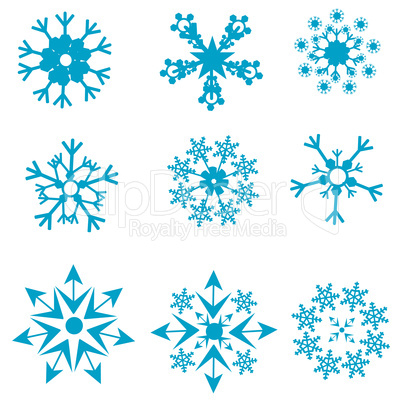 shapes of snowflakes
