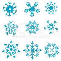 shapes of snowflakes