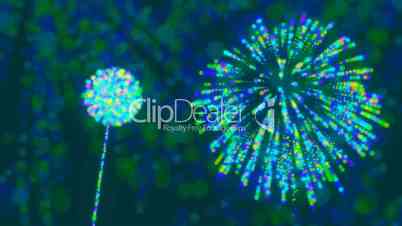Loopable abstract Fireworks
