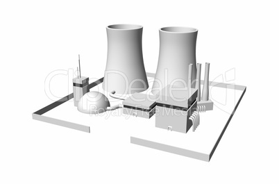 3D Kernkraftwerk freigestellt 02