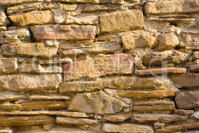Fortress stone wall