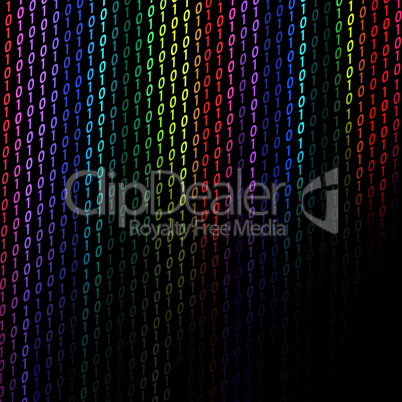 colorful binary background