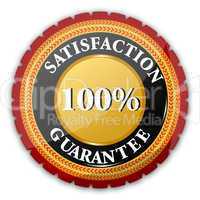 100% satisfaction  guaranteed logo