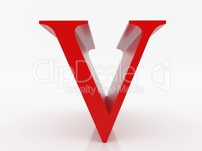 Letter v