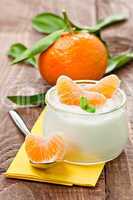 Joghurt mit Mandarine / yogurt with mandarin