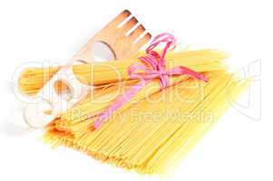 Italian pasta with spaghetti measure template