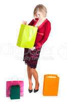 Beautiful woman with shopping bags