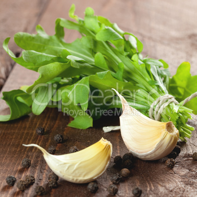 Rucola und Knoblauch / rucola and garlic