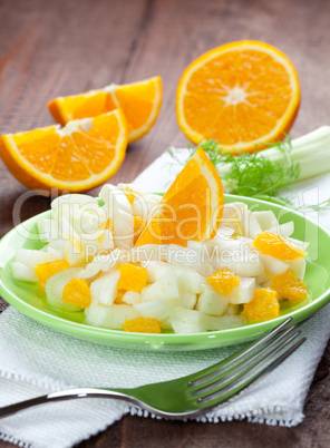 frischer Fenchel Orangen Salat / fresh orange fennel salad