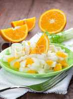 frischer Fenchel Orangen Salat / fresh orange fennel salad
