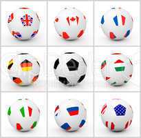 Set soccer ball