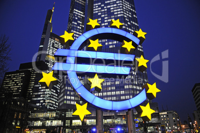 Euro-Symbol in Frankfurt