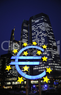 Euro-Symbol in Frankfurt