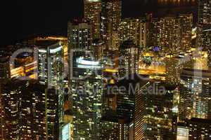 Chicago at night