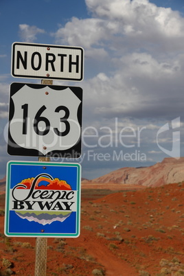 Scenic Byway road sign