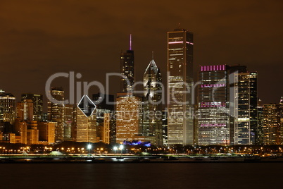 Chicago at night