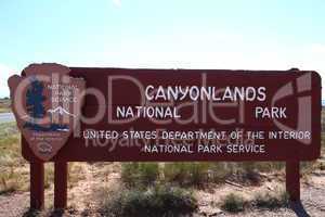 Entrance of Canyonlands  NP