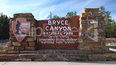 Entrance of Bryce Canyon NP