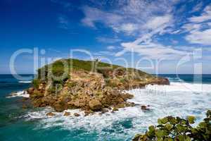 Rocky island off Puerto Rico