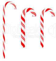 Festive Candy canes isolated