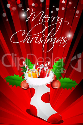 abstract merry christmas card