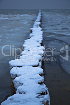Buhne im Winter Buhne im Winter