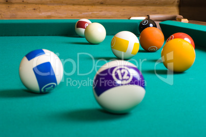 Pool balls.