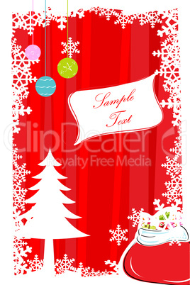 abstract merry christmas card