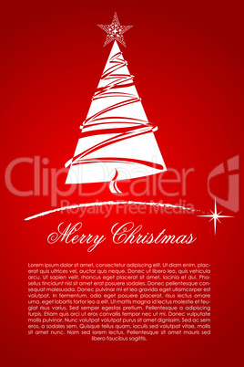 abstract merry christmas card