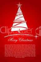 abstract merry christmas card