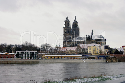 Magdeburg Dom Winter - Magdeburg cathedral in winter 01