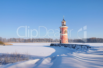 Moritzburg Leuchtturm im Winter - Moritzburg lighthouse in winter 06