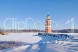 Moritzburg Leuchtturm im Winter - Moritzburg lighthouse in winter 06