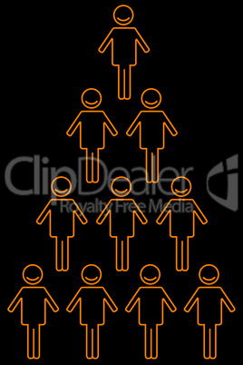 human pyramid