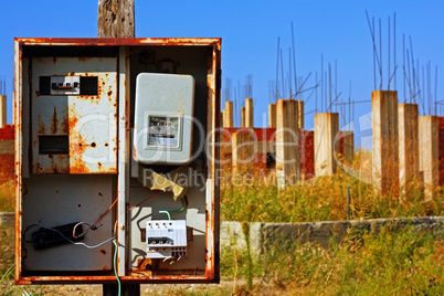 Old deserted building site