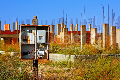 Old deserted building site