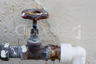 Rusting old water valve