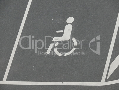 Behinderten-Parkplatz
